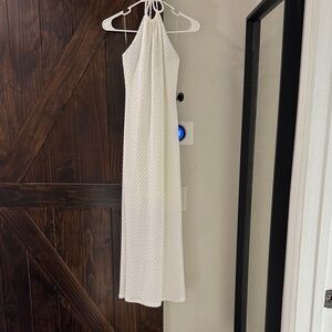 Jessica Simpson White Halter Dress